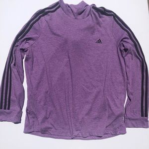 Adidas XL hoodie pullover climate stripe sleeve